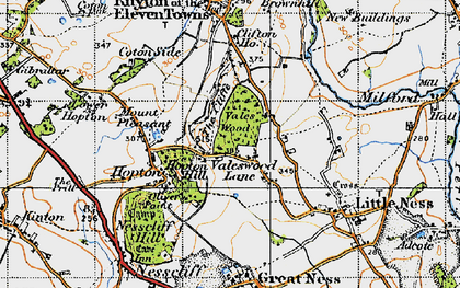 Old map of Vales Wood in 1947