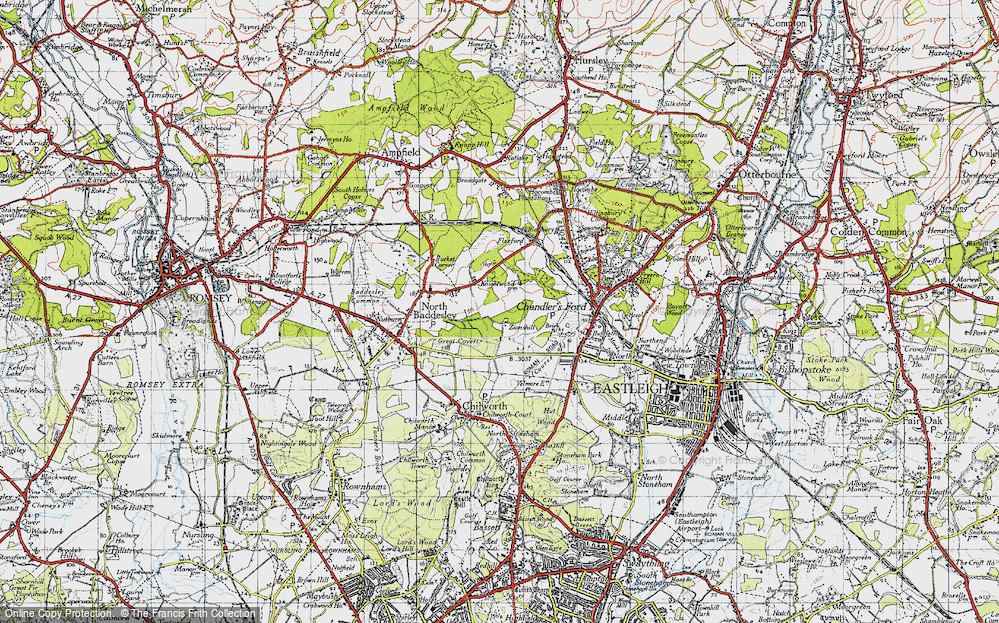 Old Map of Valley Park, 1945 in 1945