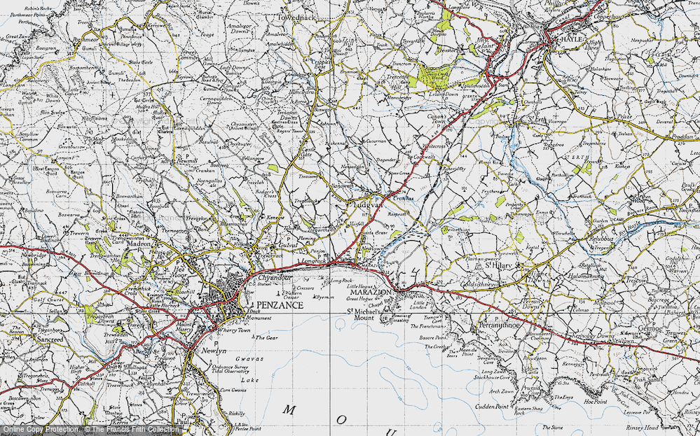Old Map of Varfell, 1946 in 1946
