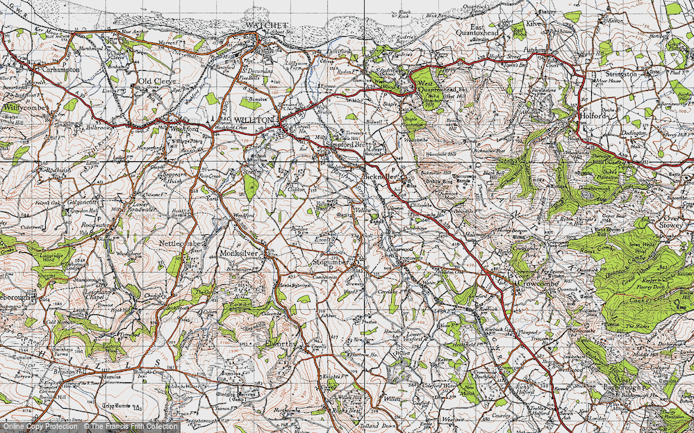 Old Map of Vellow, 1946 in 1946