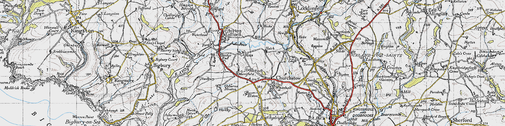 Old map of Venn in 1946