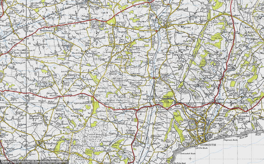 Old Map of Venn Ottery, 1946 in 1946