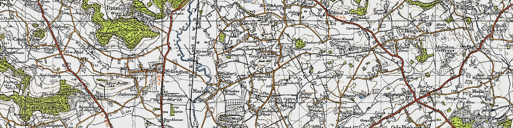 Old map of Venn's Green in 1947