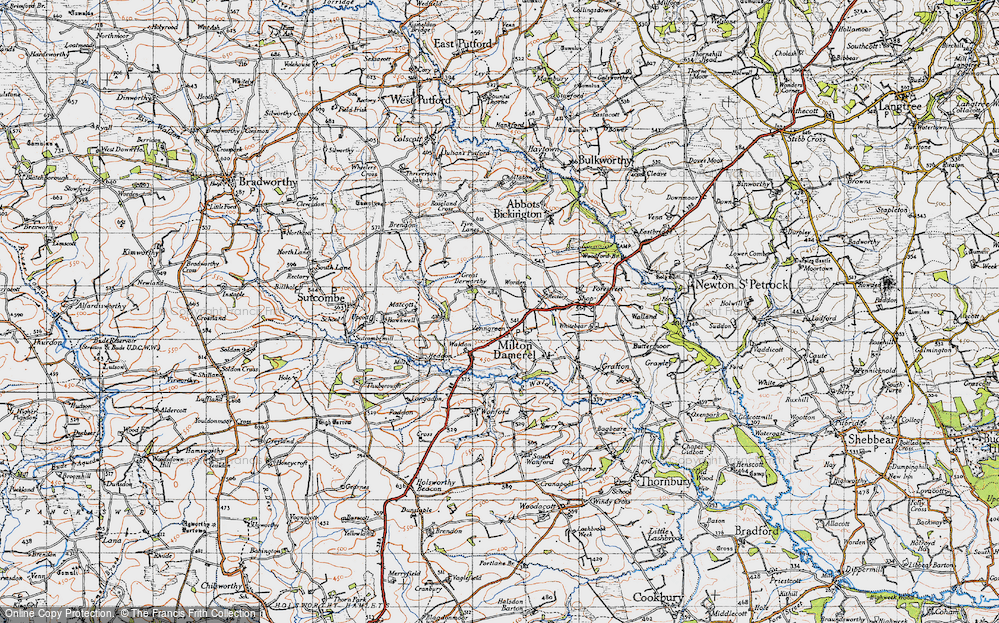 Old Map of Venngreen, 1946 in 1946