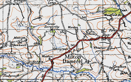 Old map of Venngreen in 1946