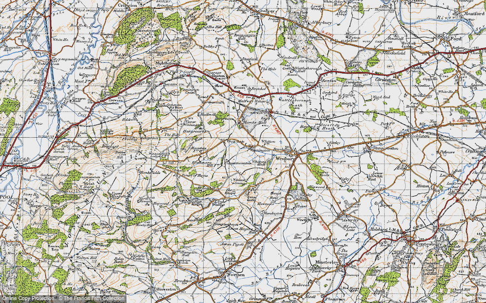 Old Map of Vennington, 1947 in 1947