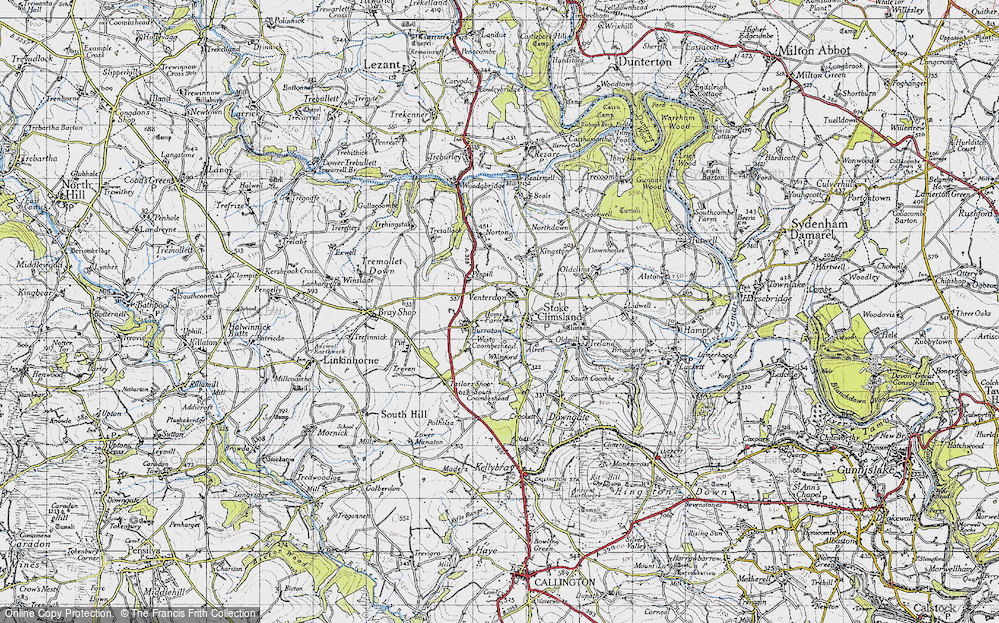 Old Map of Venterdon, 1946 in 1946
