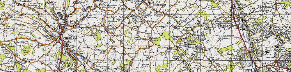 Old map of Venus Hill in 1946
