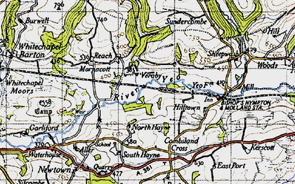 Old map of Veraby in 1946