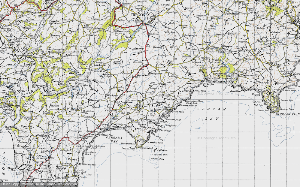 Old Map of Veryan Green, 1946 in 1946