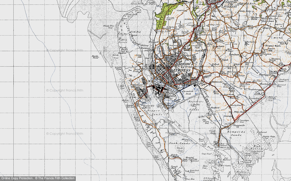 Old Map of Vickerstown, 1947 in 1947