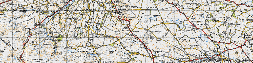 Old map of Victoria in 1947