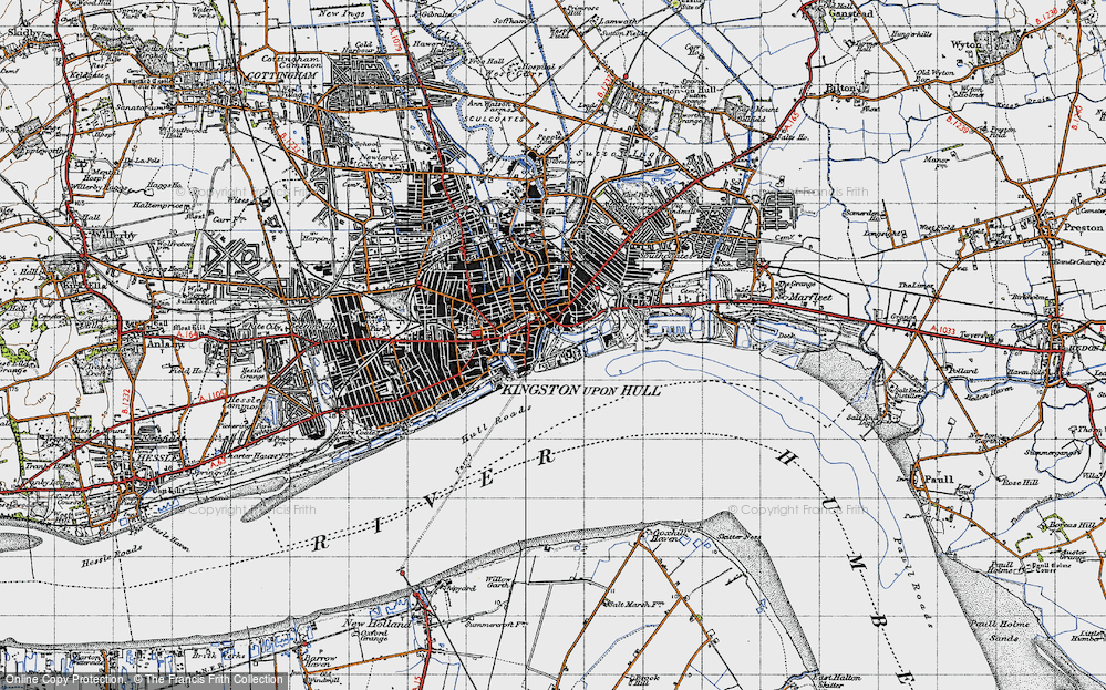 Old Map of Victoria Dock Village, 1947 in 1947