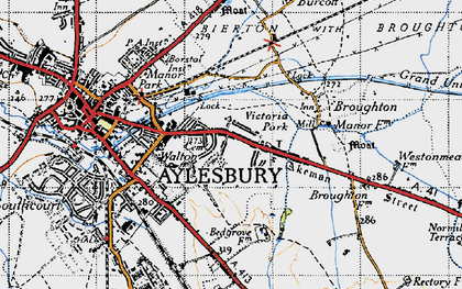 Old map of Victoria Park in 1946