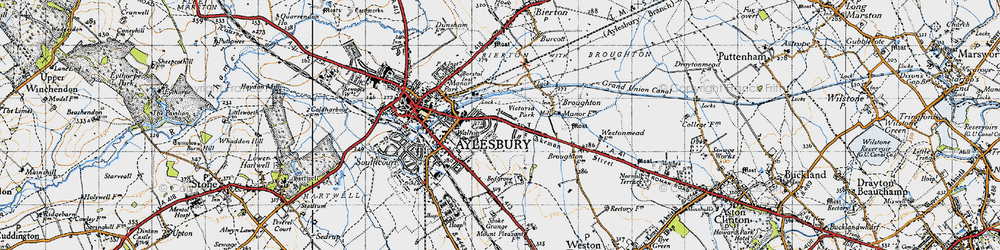 Old map of Victoria Park in 1946