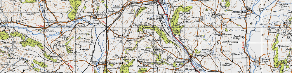 Old map of View Edge in 1947