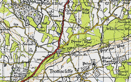 Old map of Vigo Village in 1946