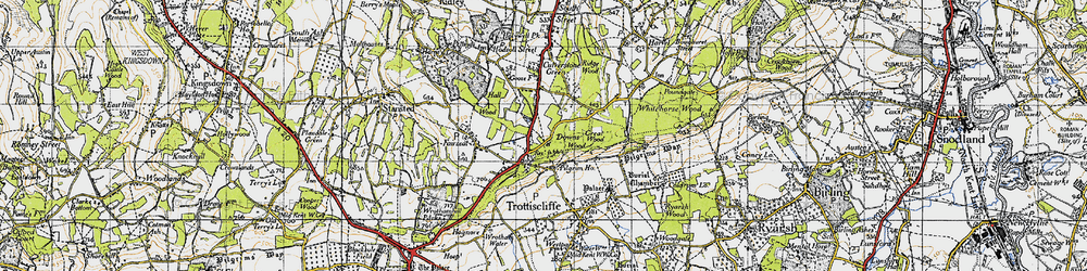 Old map of Vigo Village in 1946