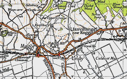 Old map of Vinegar Hill in 1946