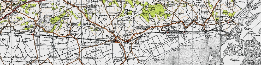 Old map of Vinegar Hill in 1946