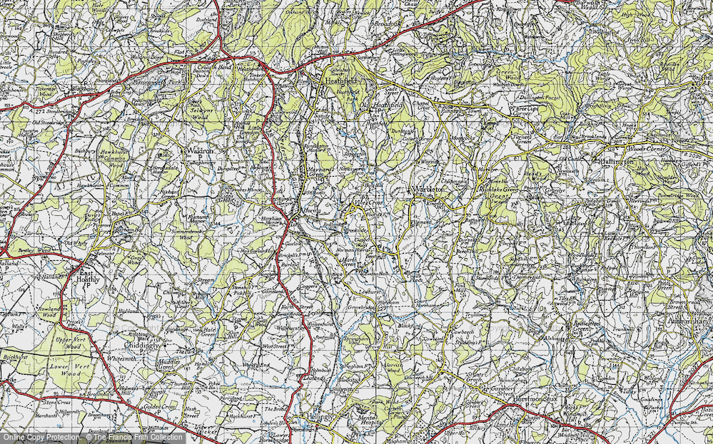 Old Map of Historic Map covering Beestons in 1940
