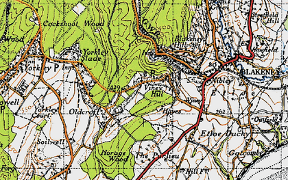 Old map of Viney Hill in 1946