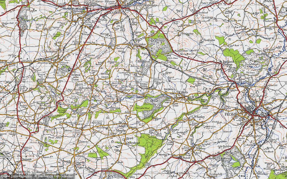 Old Map of Vobster, 1946 in 1946
