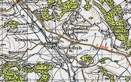 Old map of Vowchurch in 1947