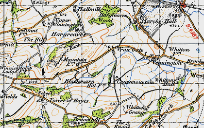 Old map of Vron Gate in 1947