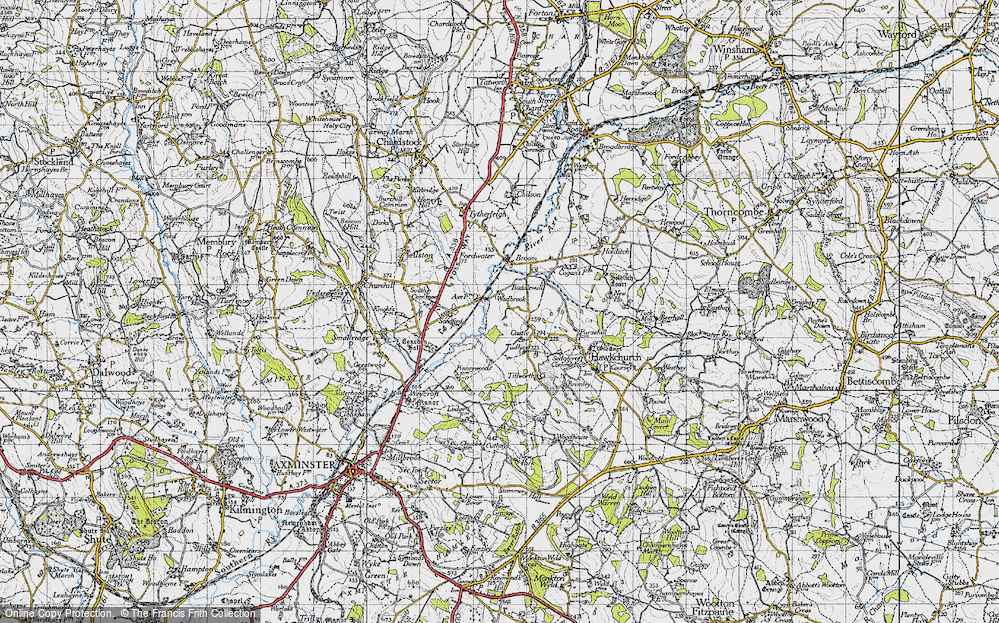 Old Map of Wadbrook, 1945 in 1945