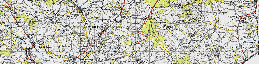 Old map of Waddon in 1946