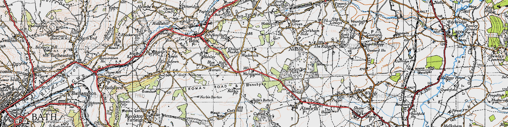 Old map of Wadswick in 1946