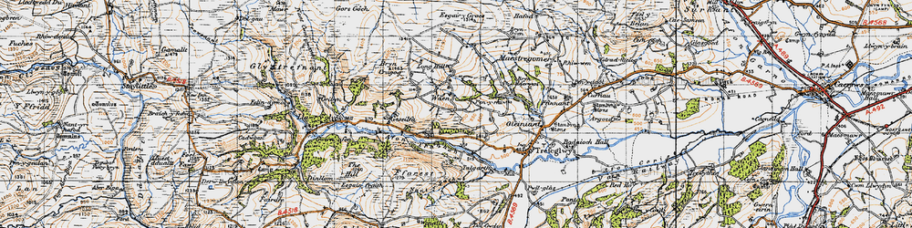 Old map of Waen in 1947