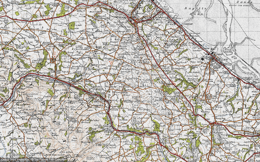 Old Map of Waen-trochwaed, 1947 in 1947
