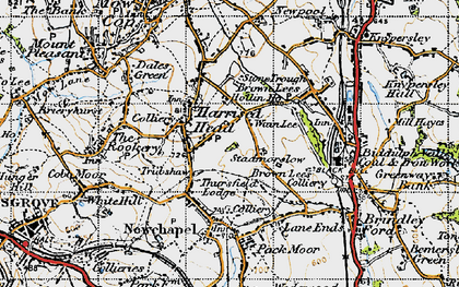 Old map of Wain Lee in 1947
