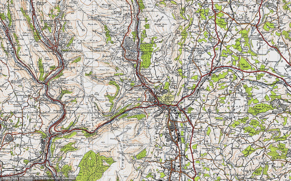 Old Map of Wainfelin, 1947 in 1947