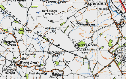 Old map of Wakeley in 1946