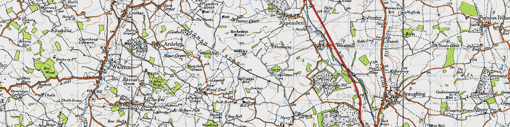 Old map of Wakeley in 1946