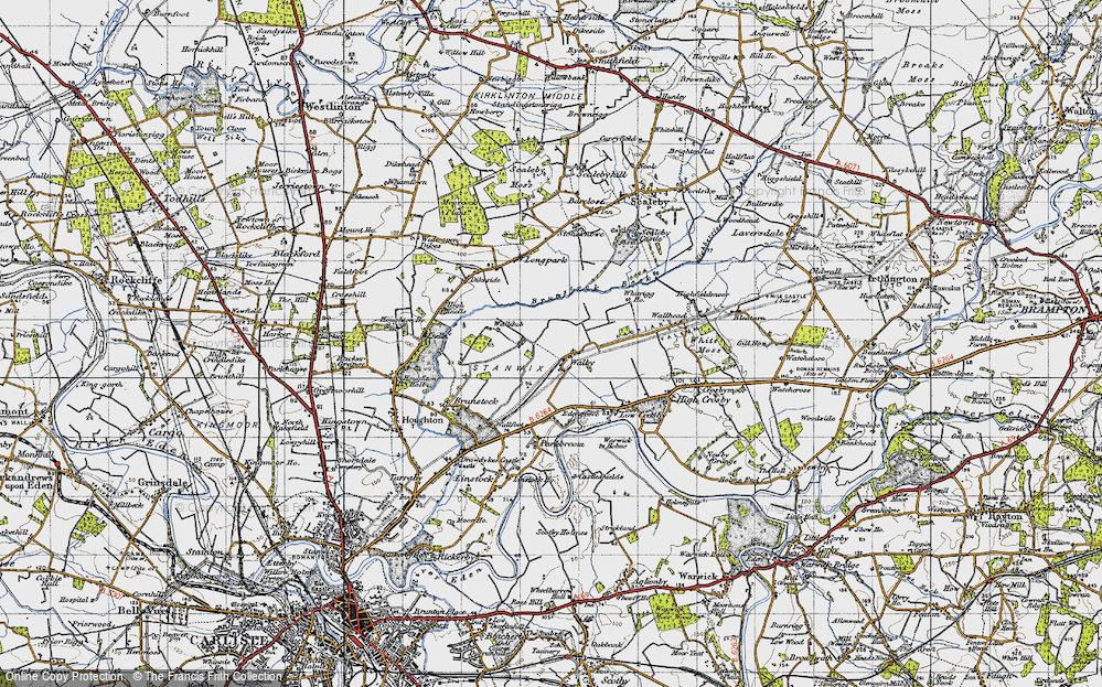 Old Map of Walby, 1947 in 1947