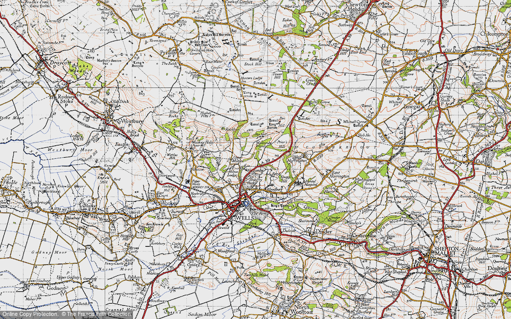 Old Map of Walcombe, 1946 in 1946