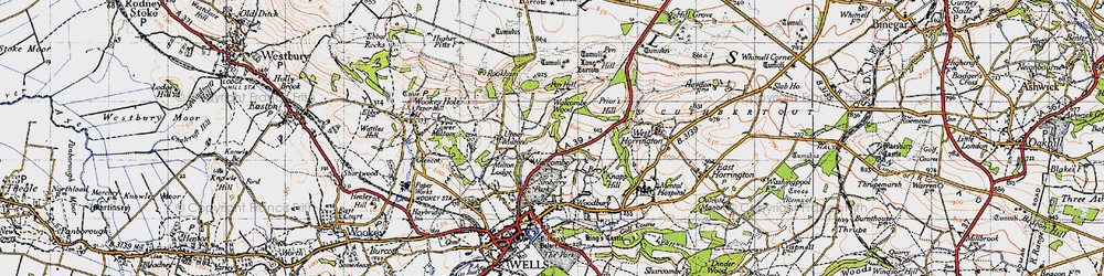 Old map of Walcombe in 1946