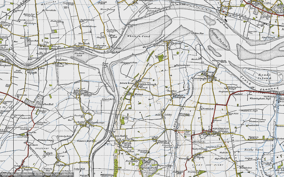 Old Map of Walcot, 1947 in 1947