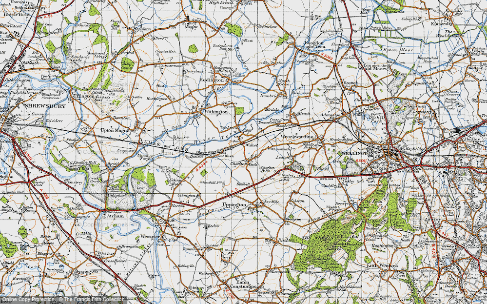 Old Map of Walcot, 1947 in 1947