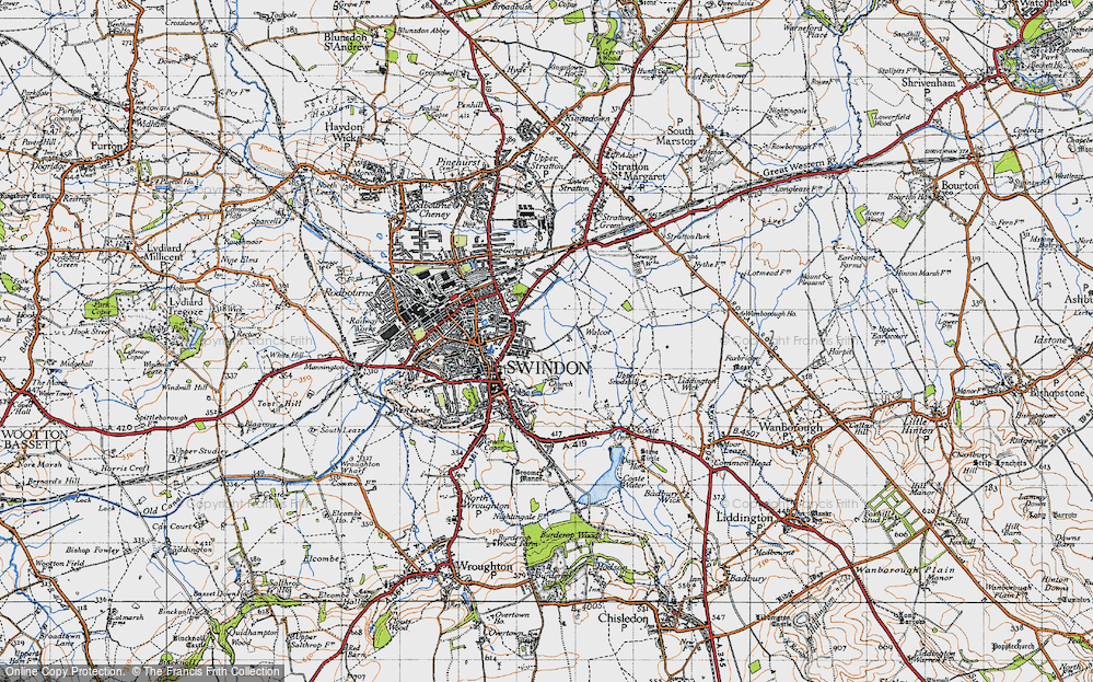 Old Map of Walcot, 1947 in 1947