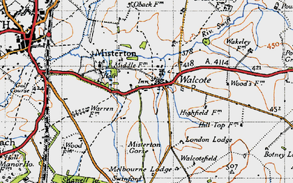 Old map of Botney Lodge in 1946