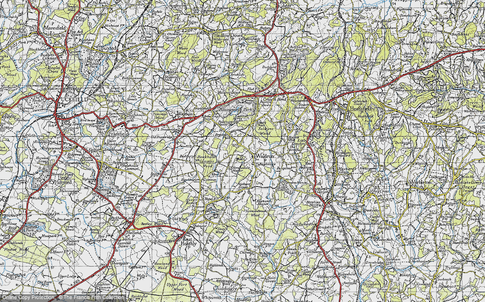 Old Map of Waldron, 1940 in 1940