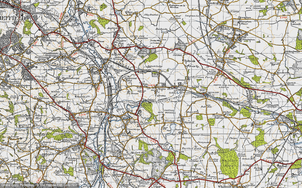 Old Map of Wales, 1947 in 1947