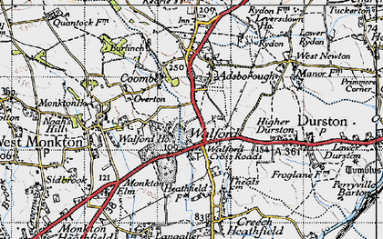 Old map of Walford in 1946