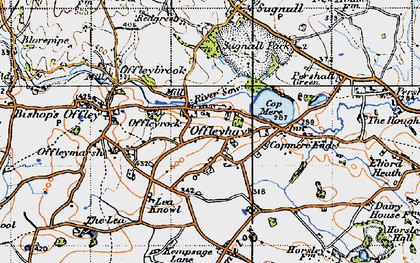 Old map of Walk Mill in 1946