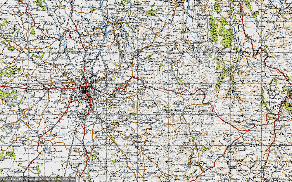 Old Map of Walker Barn, 1947 in 1947